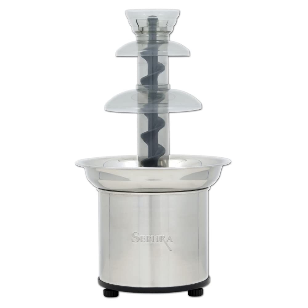 Sephra Select dishwasher-safe tiers, simple cleanup after dessert fondue