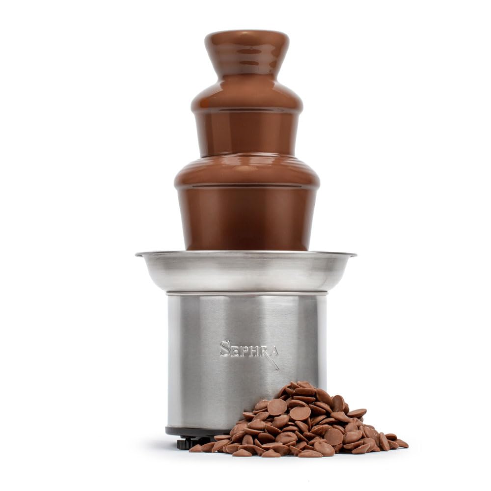 Sephra Select fountain side view, brushed stainless finish adds durable elegance