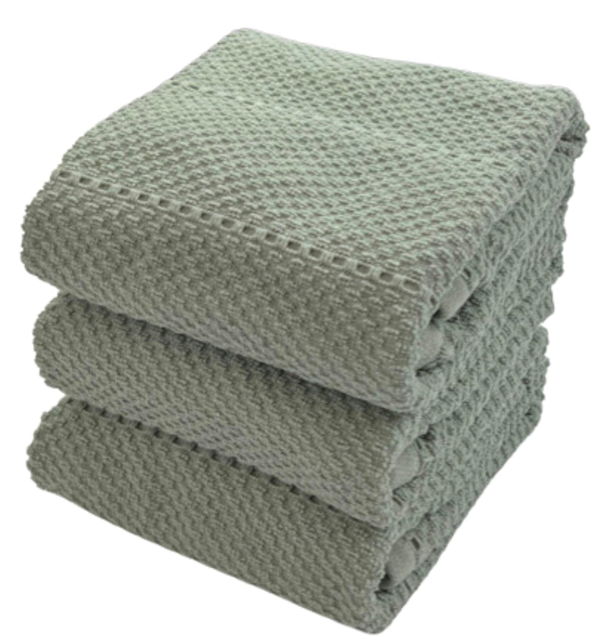 Serafina Home sage green kitchen towels pack shows versatile daily drying.