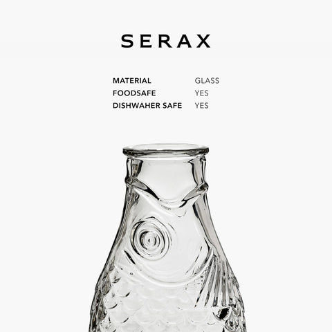 Serax Water pitcher in fridge usage, keeps beverages ready and presentable.