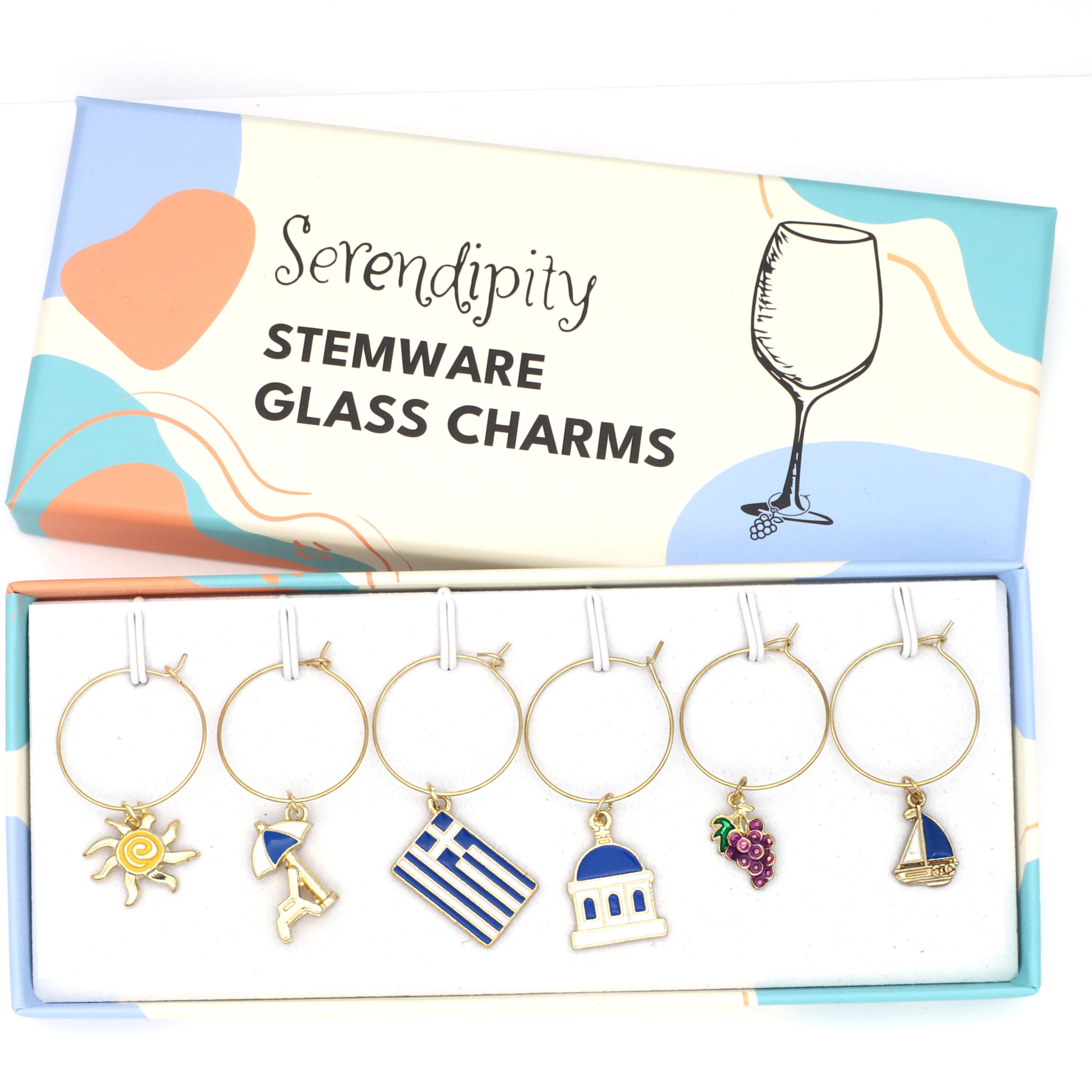 Serendipity grape charm celebrates wine culture with subtle shimmer