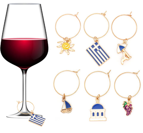 Serendipity Santorini chapel charm highlights Greece on every drink