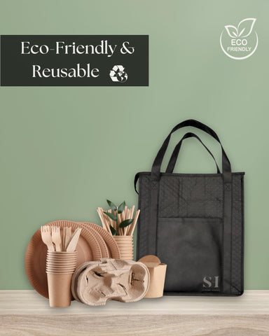 Serene Homes foldable grocery bag for compact storage