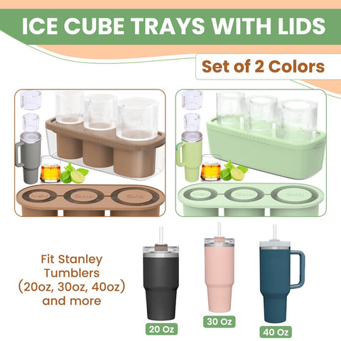 SERENEWARE two-color pack demonstrates easy-release design for quick ice removal