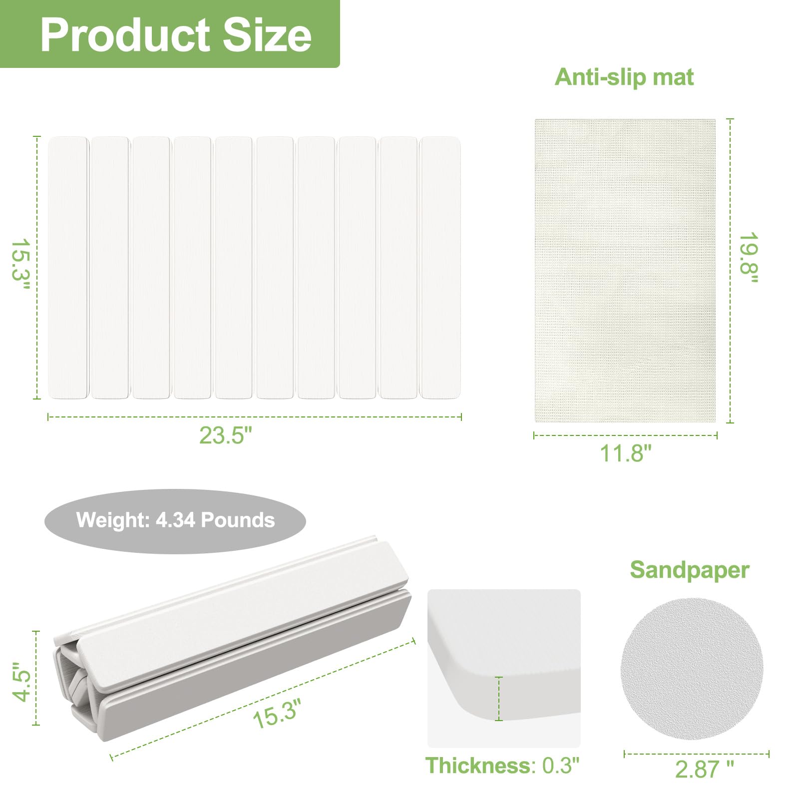 Seropy easy-clean mat rinses, wipes, and air dries