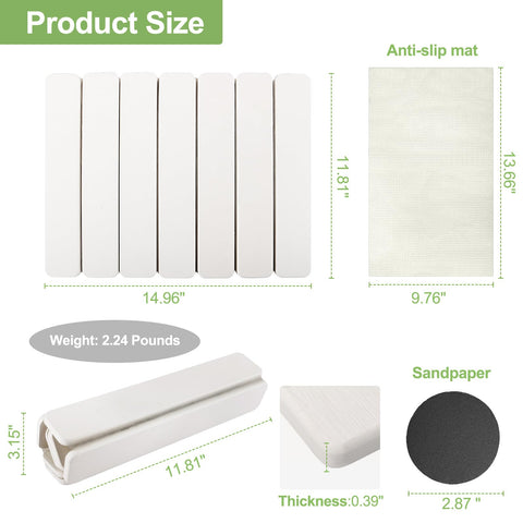 Seropy foldable stone drying mat stored compactly after use.