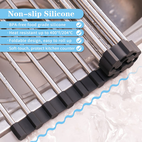 Seropy heat-resistant dry rack withstands hot pots and baking sheets safely.
