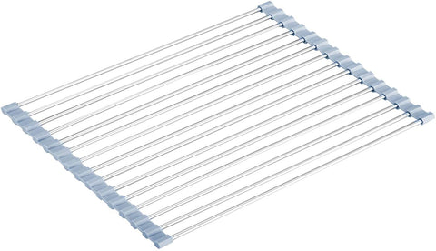 Seropy roll up rack saves counter space on busy kitchen counters.
