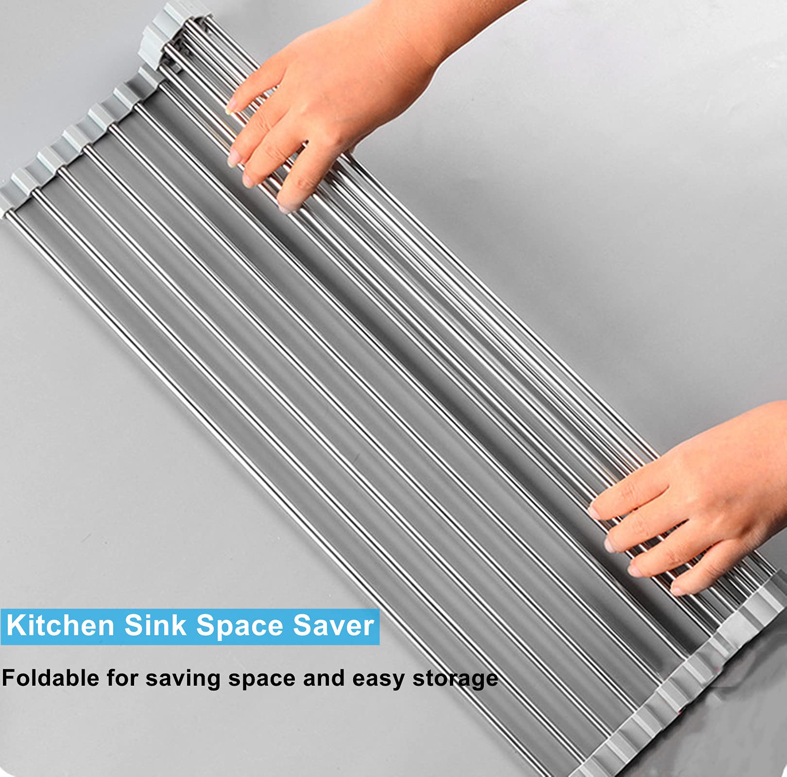 Sturdy 304 stainless steel construction resists rust for long-lasting kitchen use.