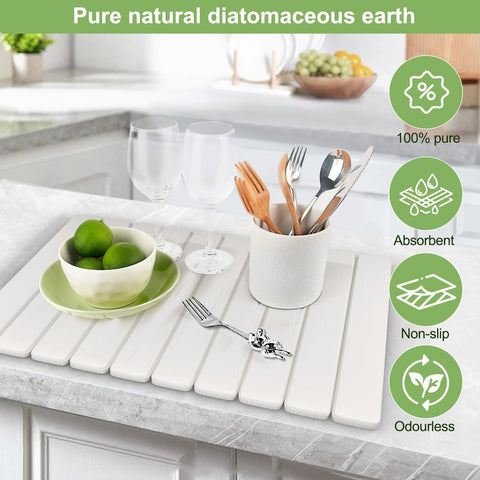 Seropy mat with waterproof backing protects countertops during use