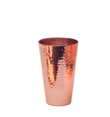 Sertodo 25oz pure copper cup, hand-hammered finish, durable heirloom for everyday use.