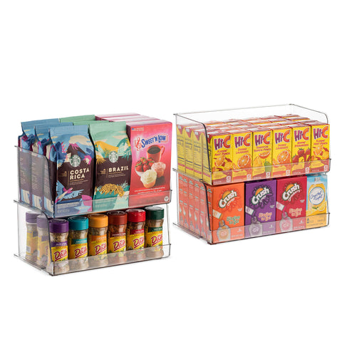 Seseno fridge organizer bin displaying clear visibility of items