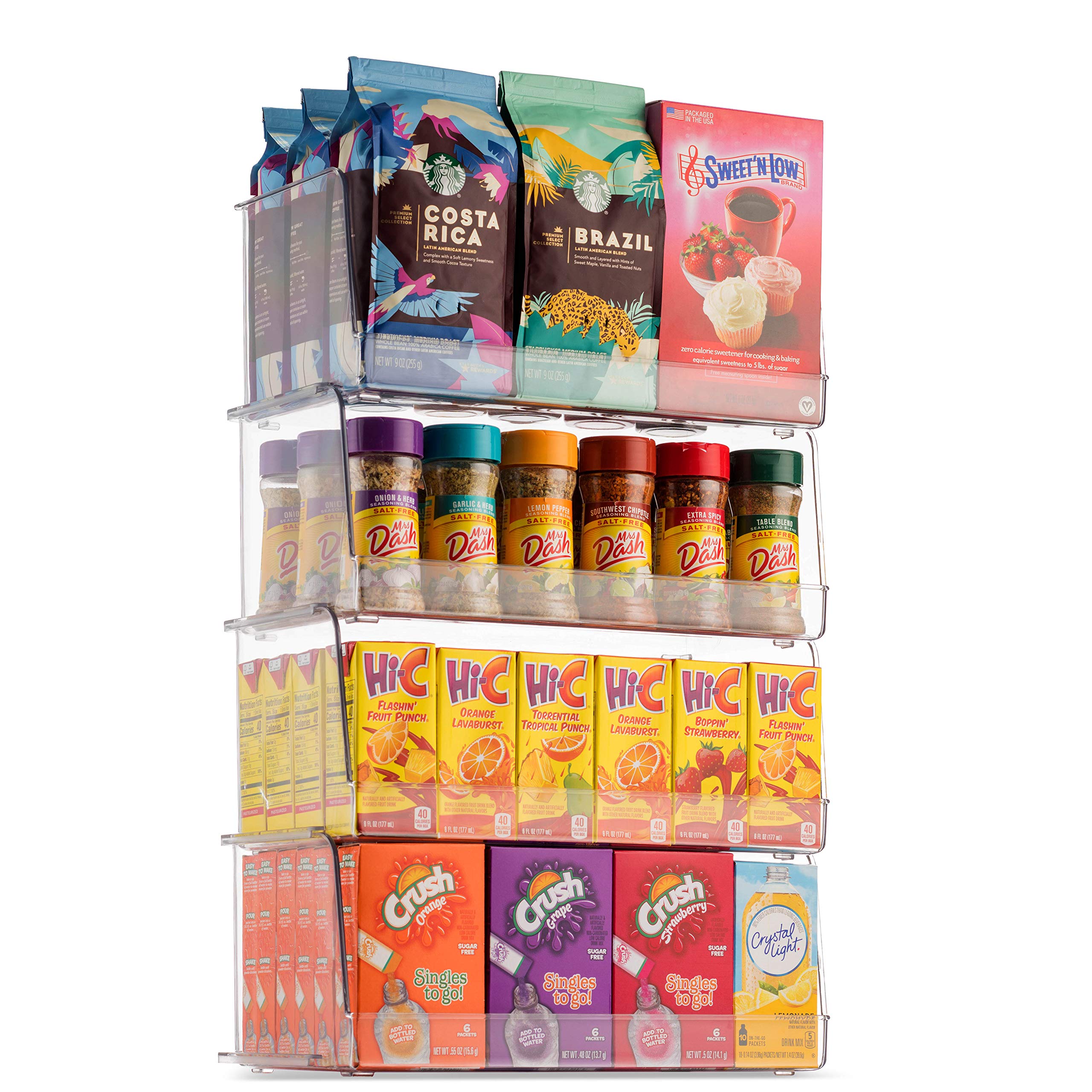 Seseno kitchen storage bins keeping shelves tidy and items easy to find