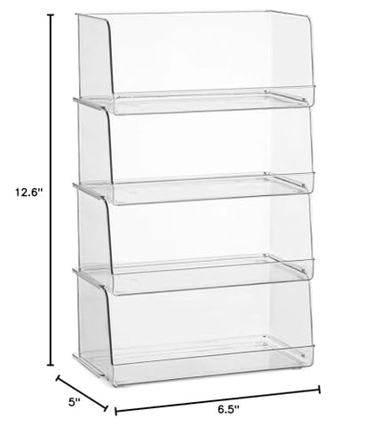 Seseno clear pantry bin enhances visibility for groceries