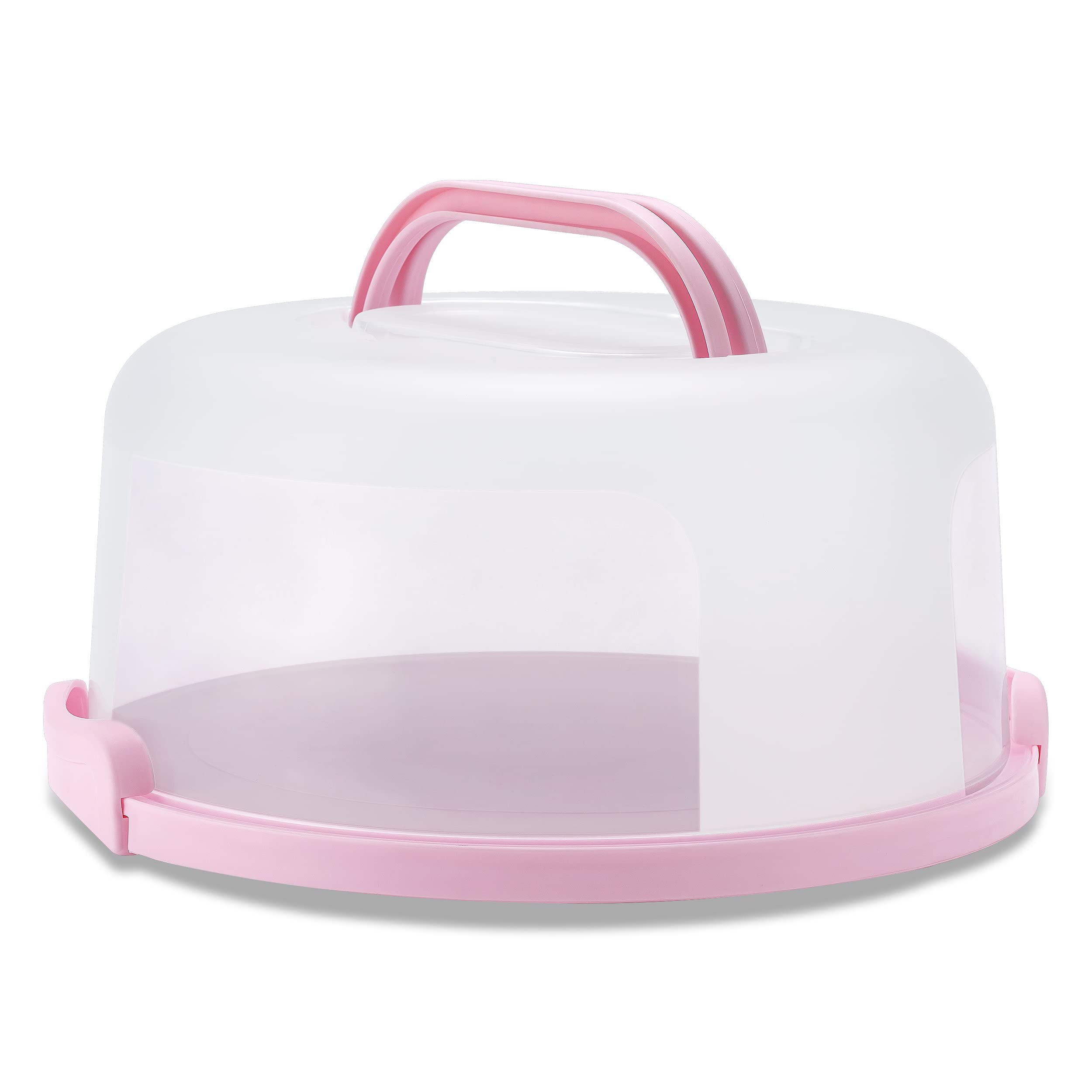 SETLUX cake carrier with bottom locking clamps protecting contents during transport