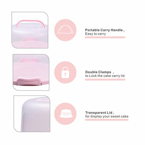 SETLUX cake carrier fits cakes up to 11 inches for versatile serving
