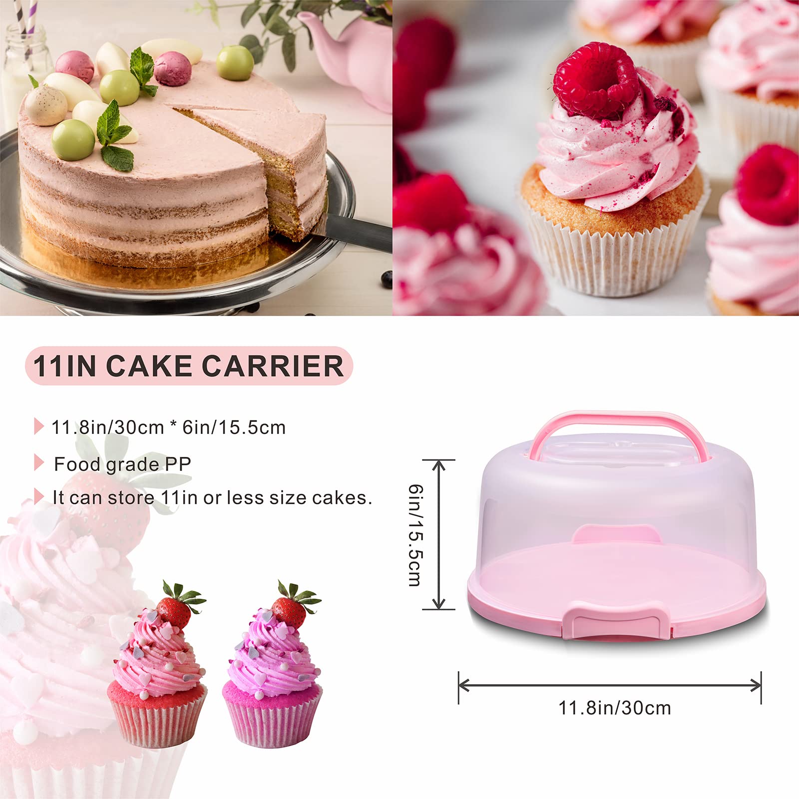 SETLUX multiuse container protects fruits cupcakes and more from dust