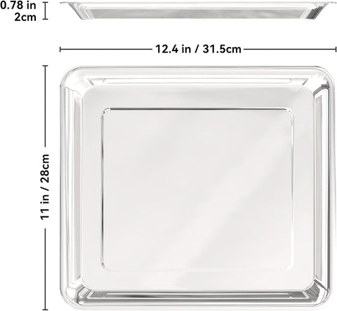 SettleDown polished 304 stainless steel tray, durable and long-lasting