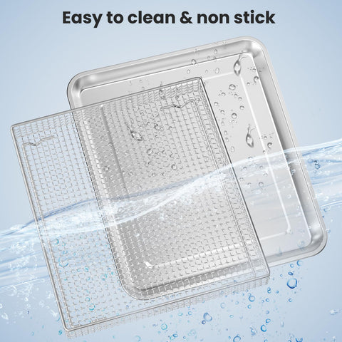 SettleDown food-grade stainless steel tray with fine polish for safe baking