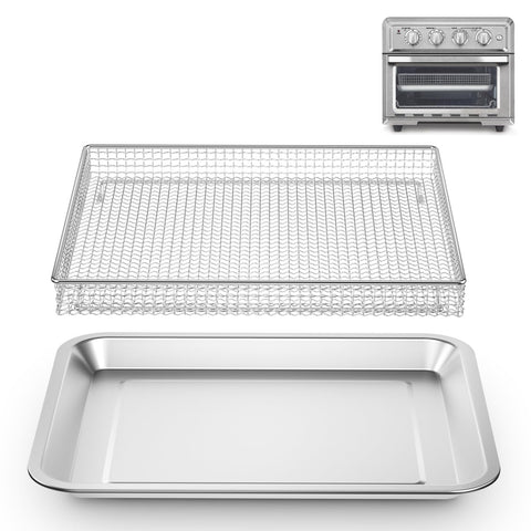 SettleDown stainless steel airfryer basket in action for even cooking and crispy results.