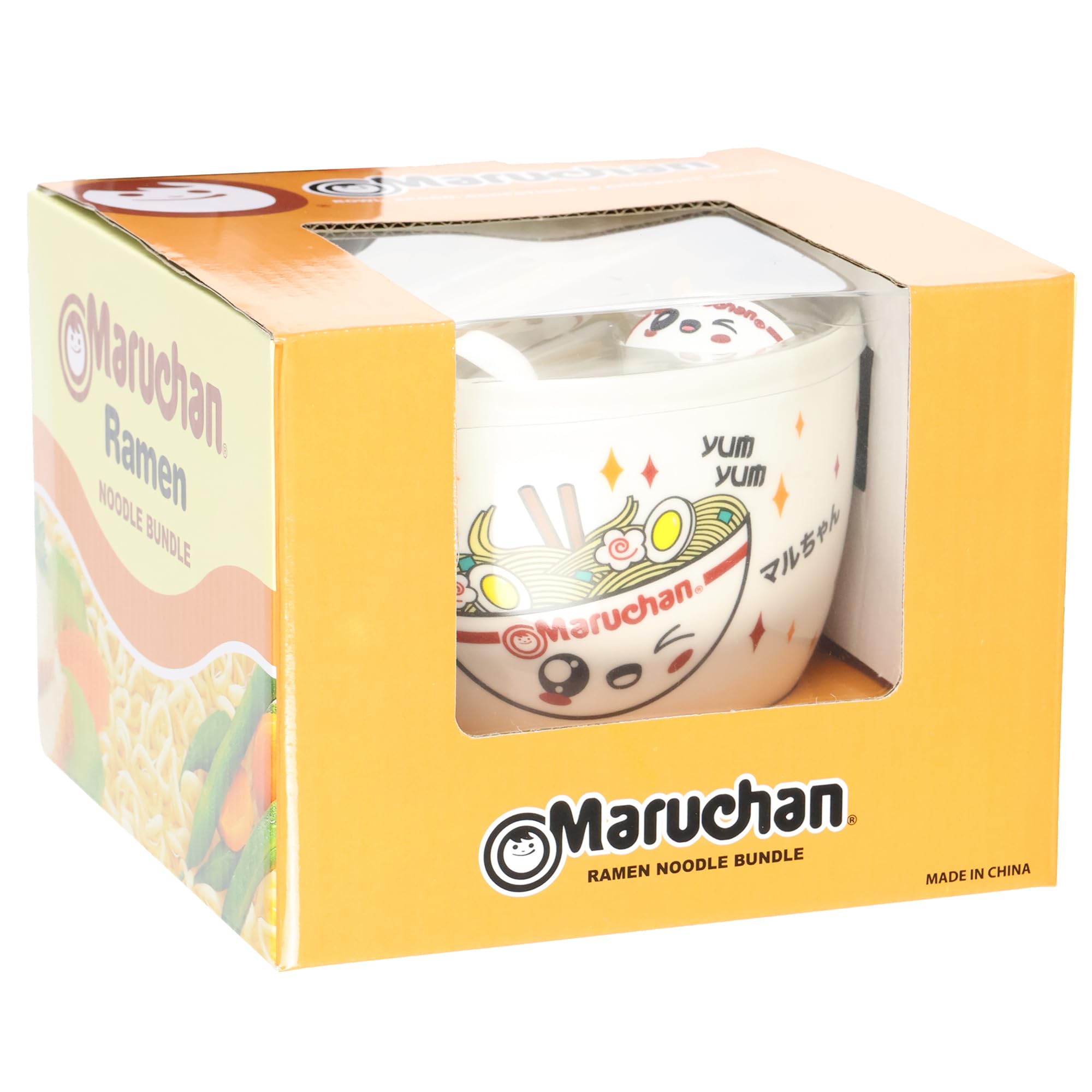 Seven Times Six Maruchan bundle display shows a complete ramen dining set
