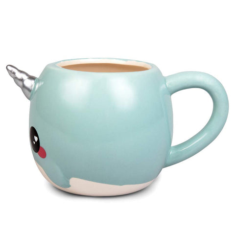 Seven20 Narwhal mug horn detail highlighting unicorn horn accent