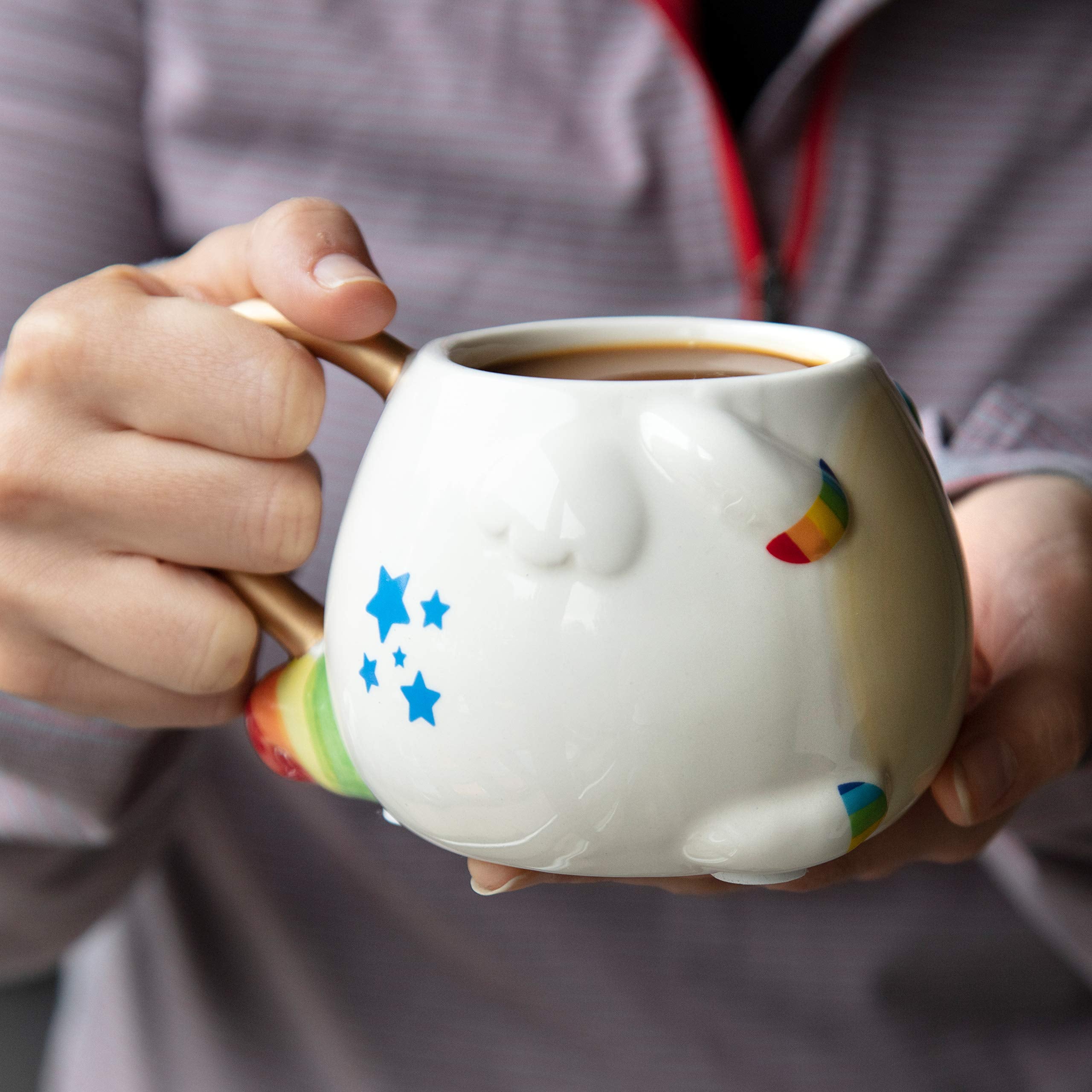 Seven20 Pride Month unicorn mug celebrates individuality with color and charm.