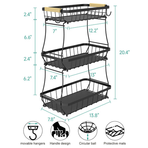 Versatile storage for bread, snacks, or small kitchen tools.