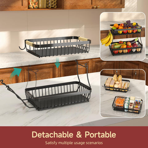 Durable Sevenblue metal frame supports full fruit loads securely.