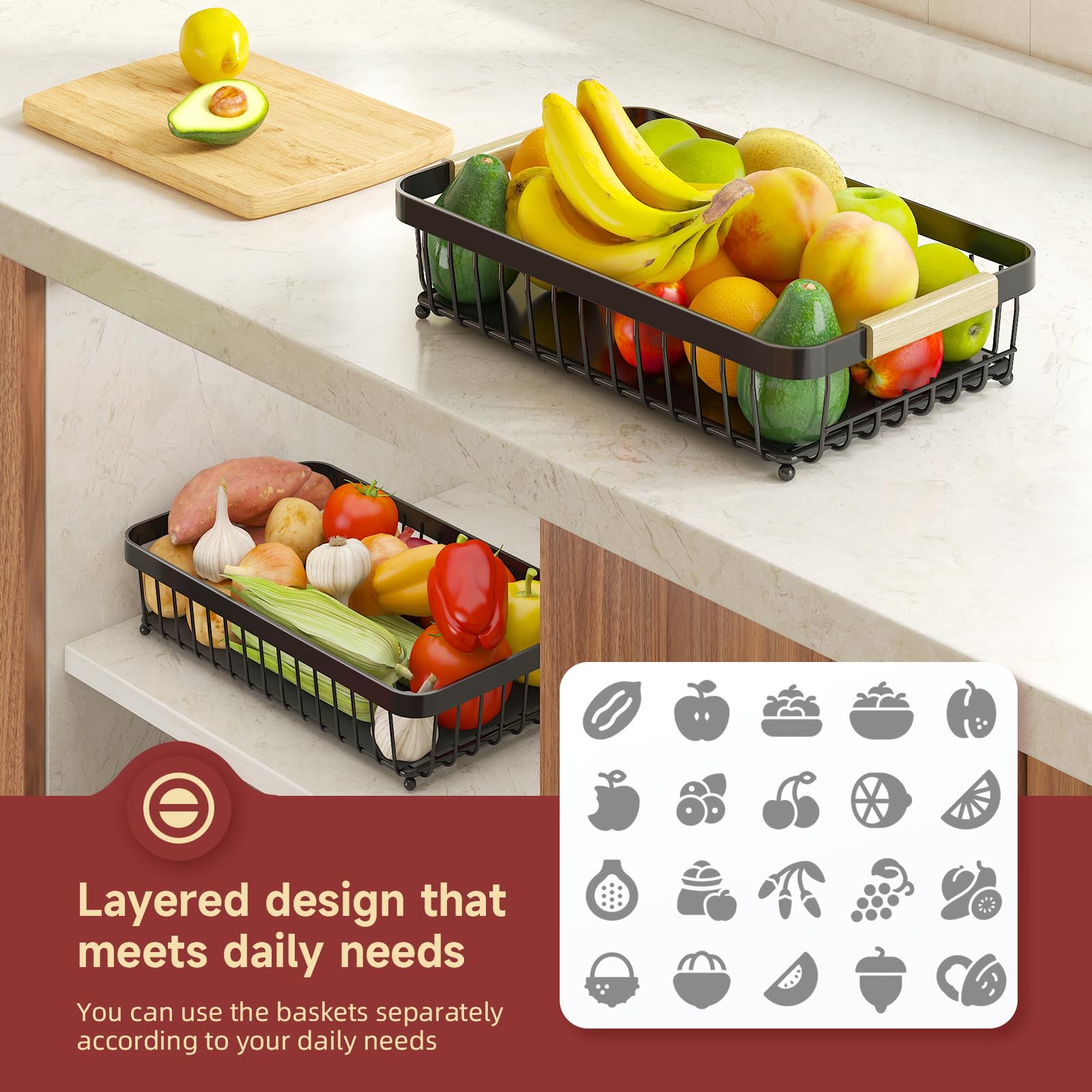 Protective mats prevent bruising and slipping of small fruits.