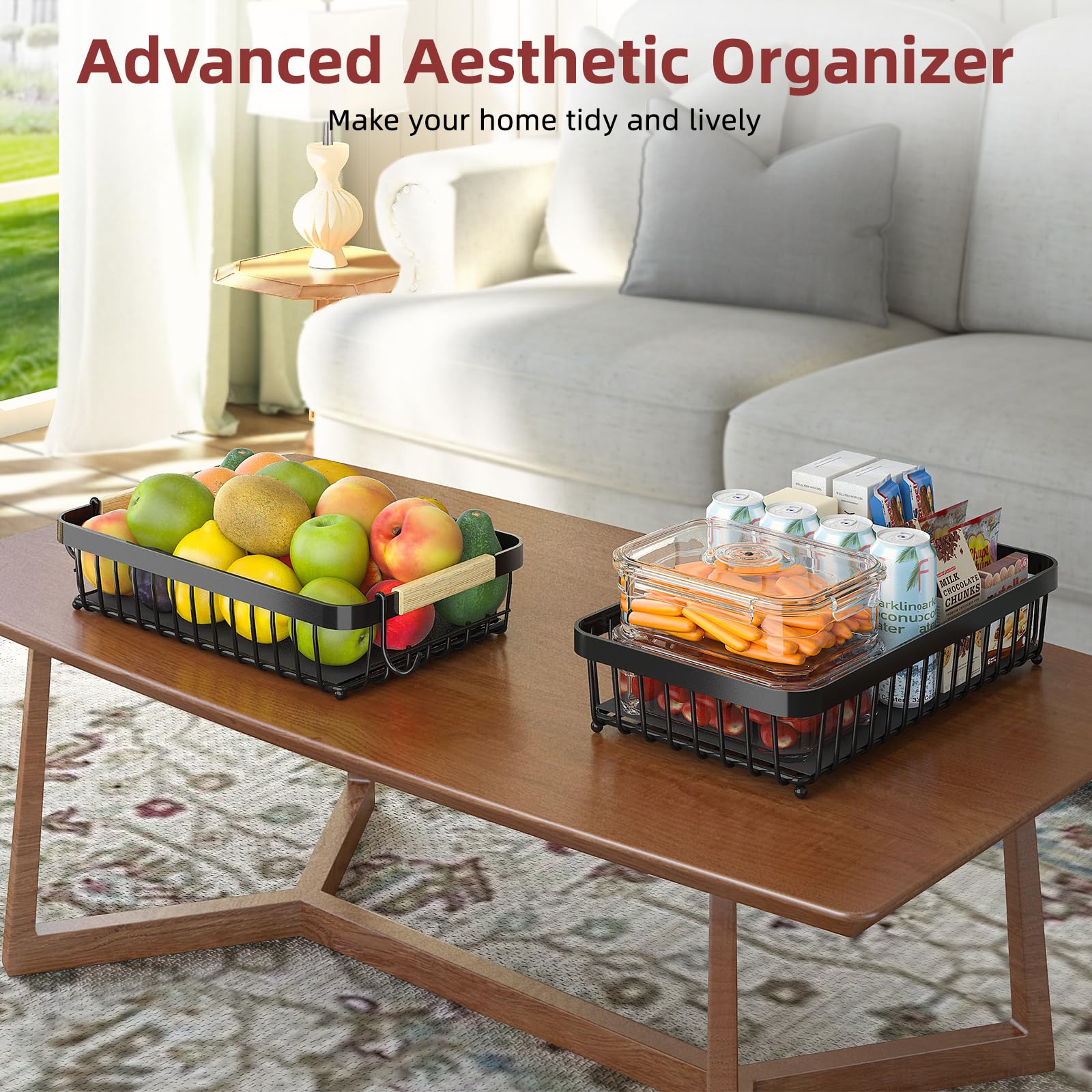 On-counter display that is easy to reach during meals.