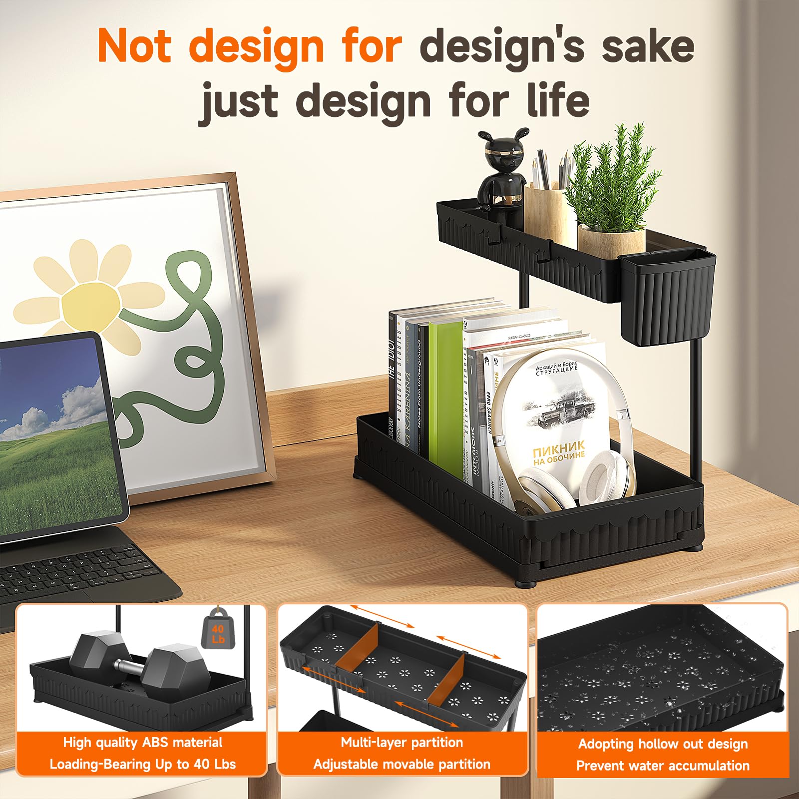 Sevenblue ABS construction is waterproof and rust-resistant for durability.