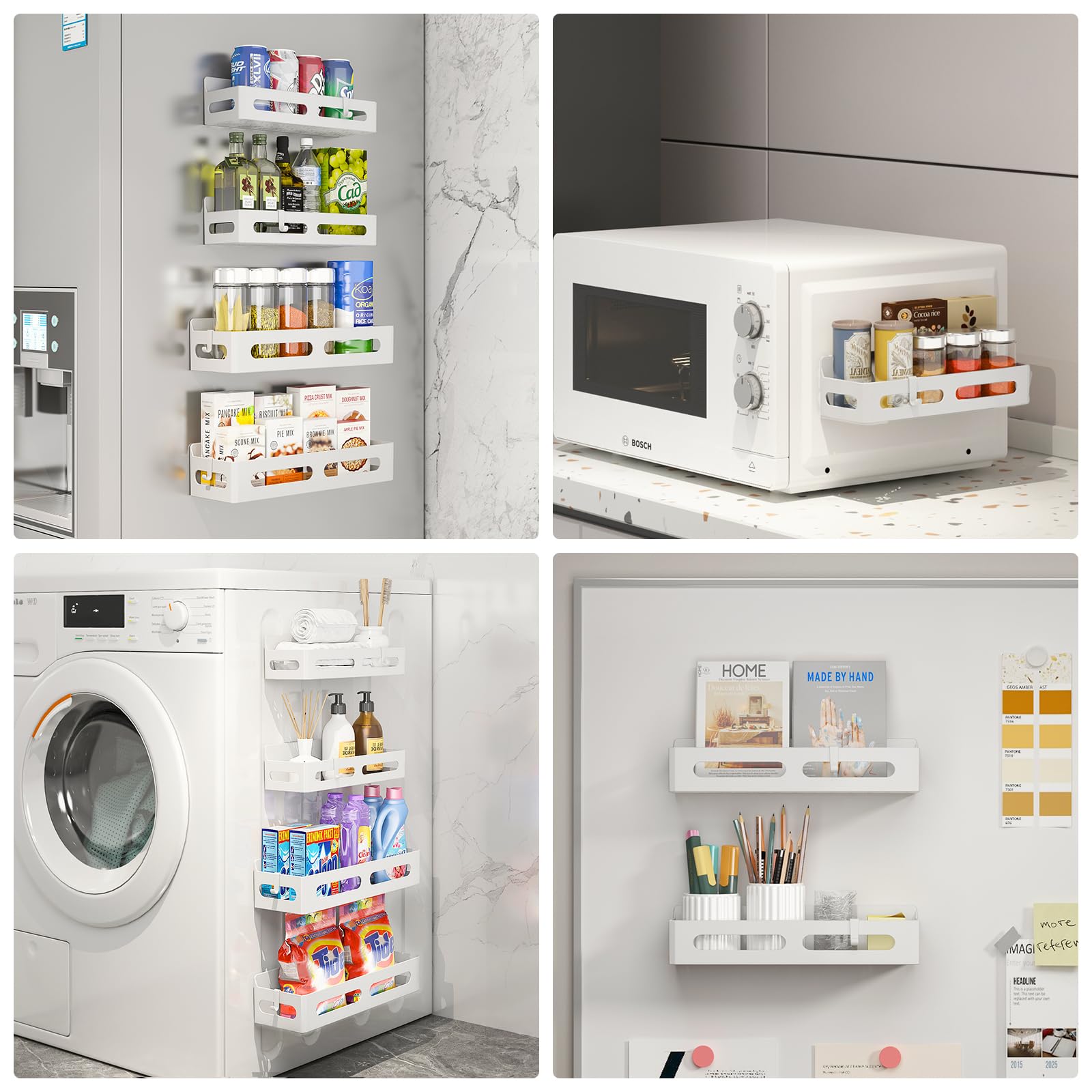 Sevenblue fridge-door rack installed without tools for quick setup.