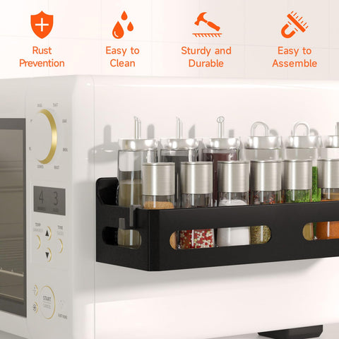 One-tier design per rack fits compact spaces for organized storage in the fridge