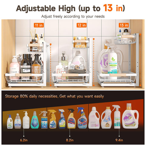 Sevenblue L-shaped design keeps pipes clear while expanding storage space.