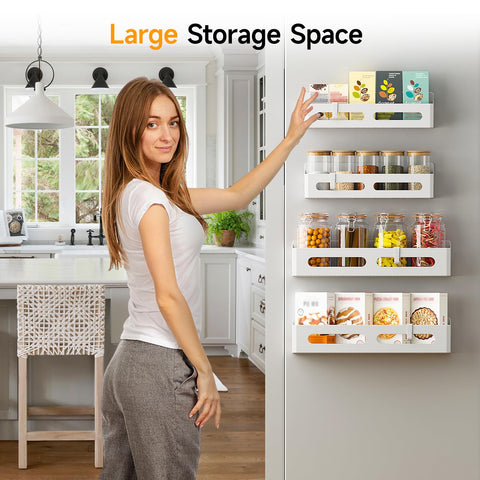 Sevenblue magnetic racks securely grip metal surfaces for secure storage.