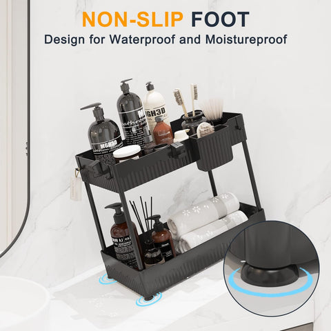 Sevenblue under-sink organizer no-tools installation for quick setup