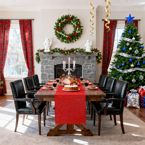 SevenFish coffee table burlap runner brings rustic warmth to everyday spaces