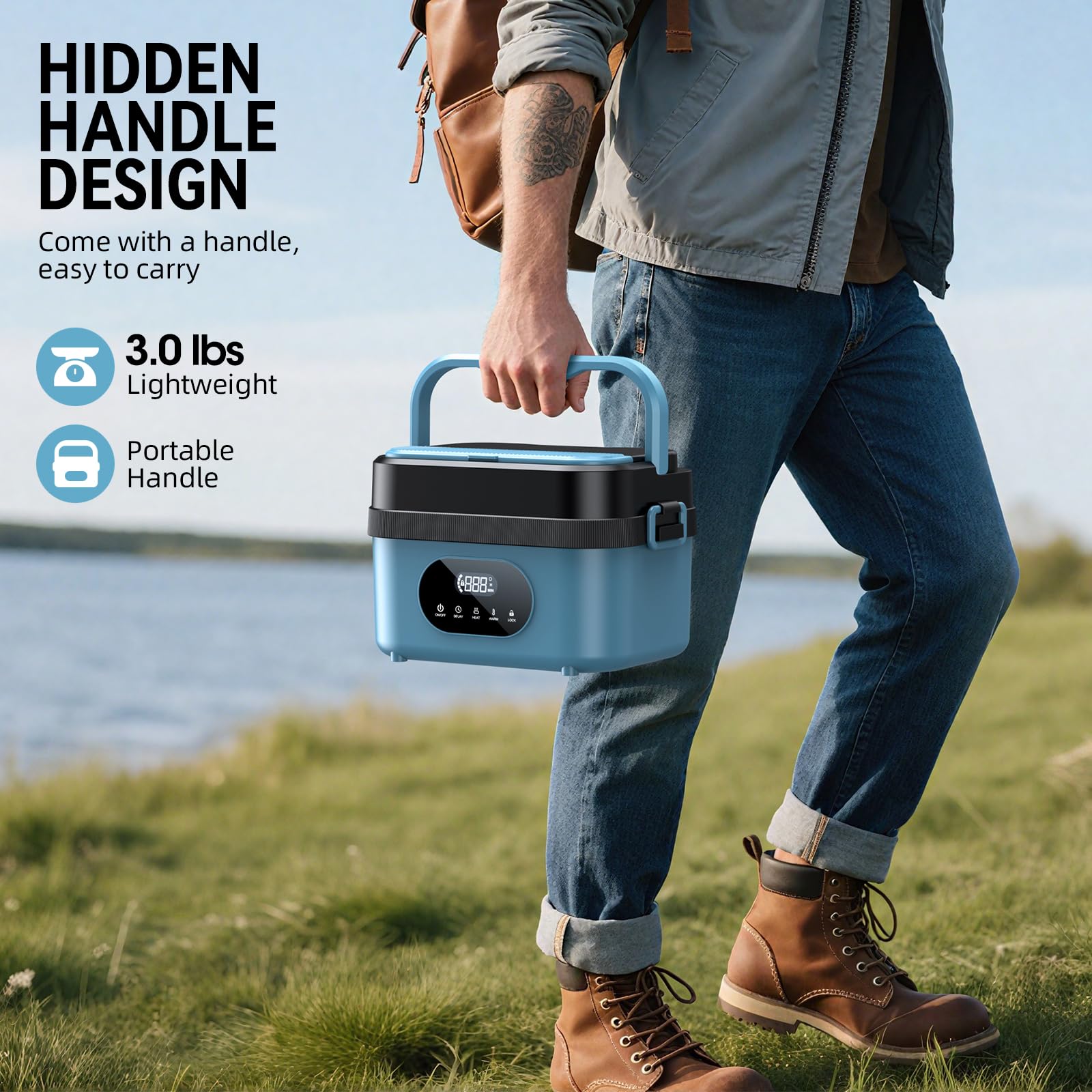 SEVENMEET 18000mAh battery enables cordless heating anywhere