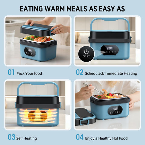 SEVENMEET 60W heating with adjustable times for flexible mealtimes