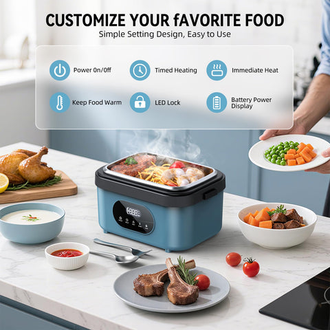 SEVENMEET dishwasher-safe parts for quick cleanup after meals