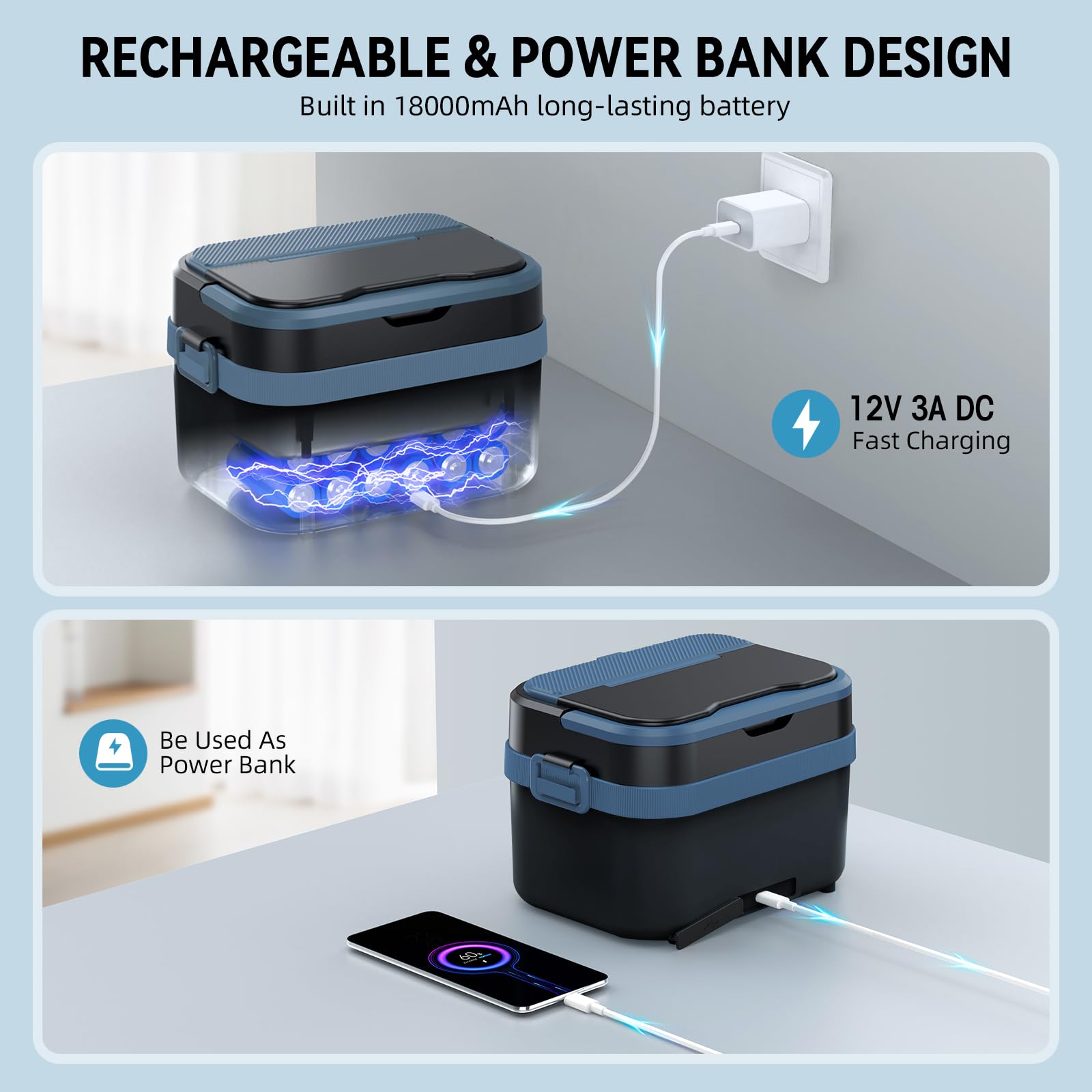 Sevenmeet lunch box dishwasher-safe components including utensils for easy cleaning