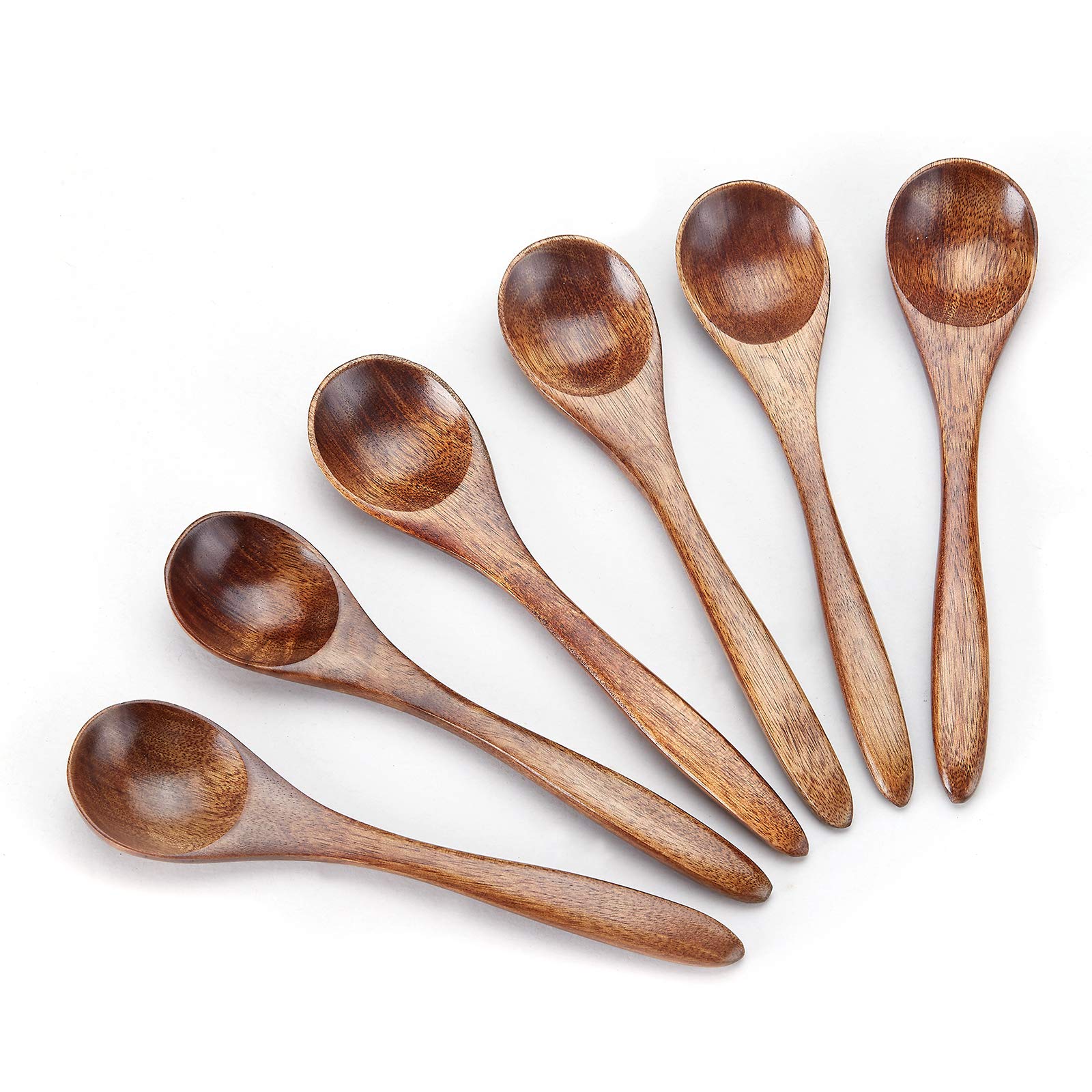 Sevensun small wooden spoon set: six mini spoons for precise portions.