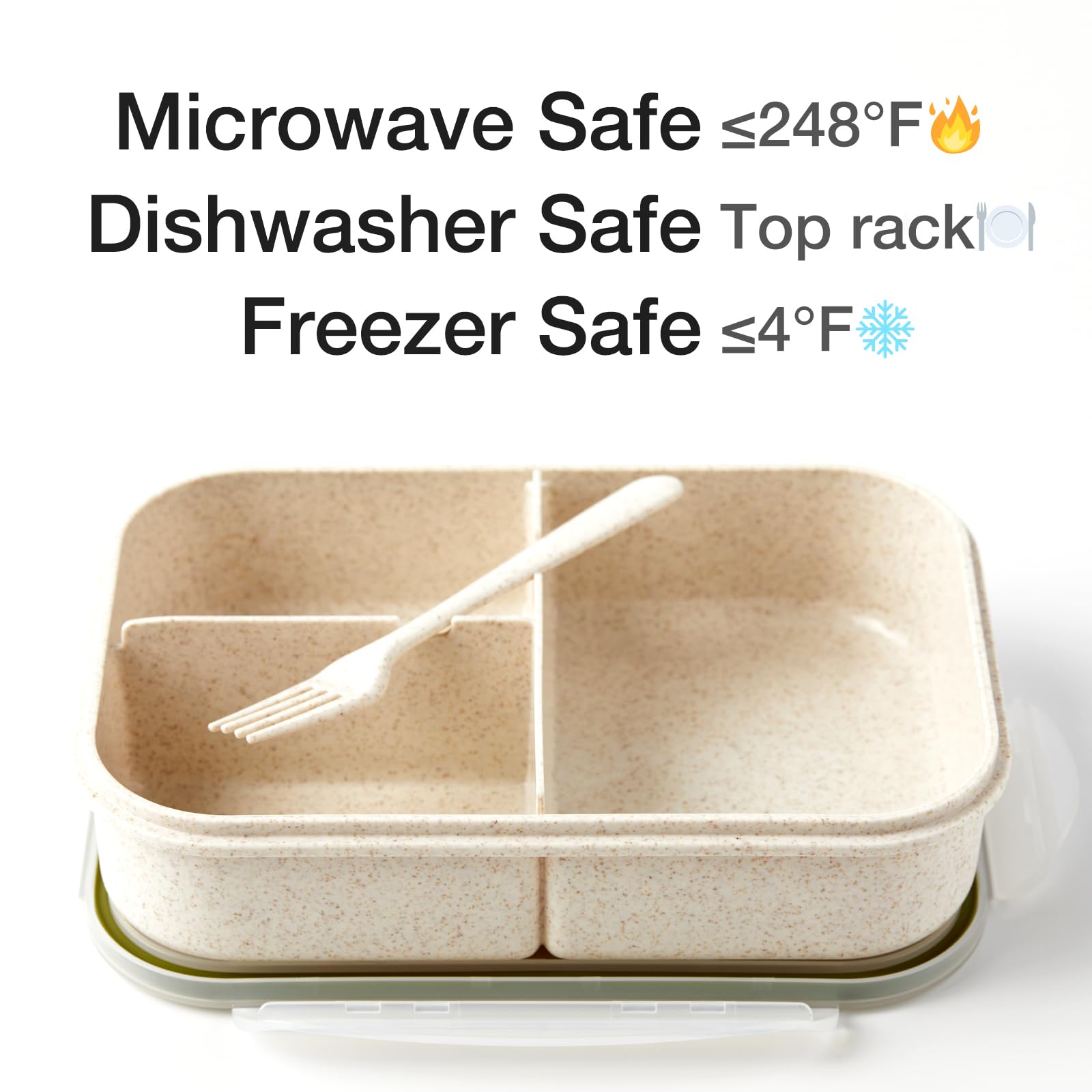 SEVENY Bento Box texture close-up highlights durable wheat fiber that lasts.
