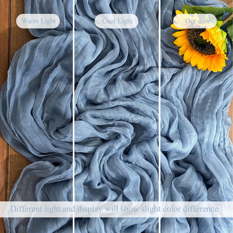 Seveups 12-pack cheesecloth table runners for versatile, reusable decorating options.