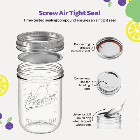 SEWANTA clear glass jar showcases contents for quick prep.
