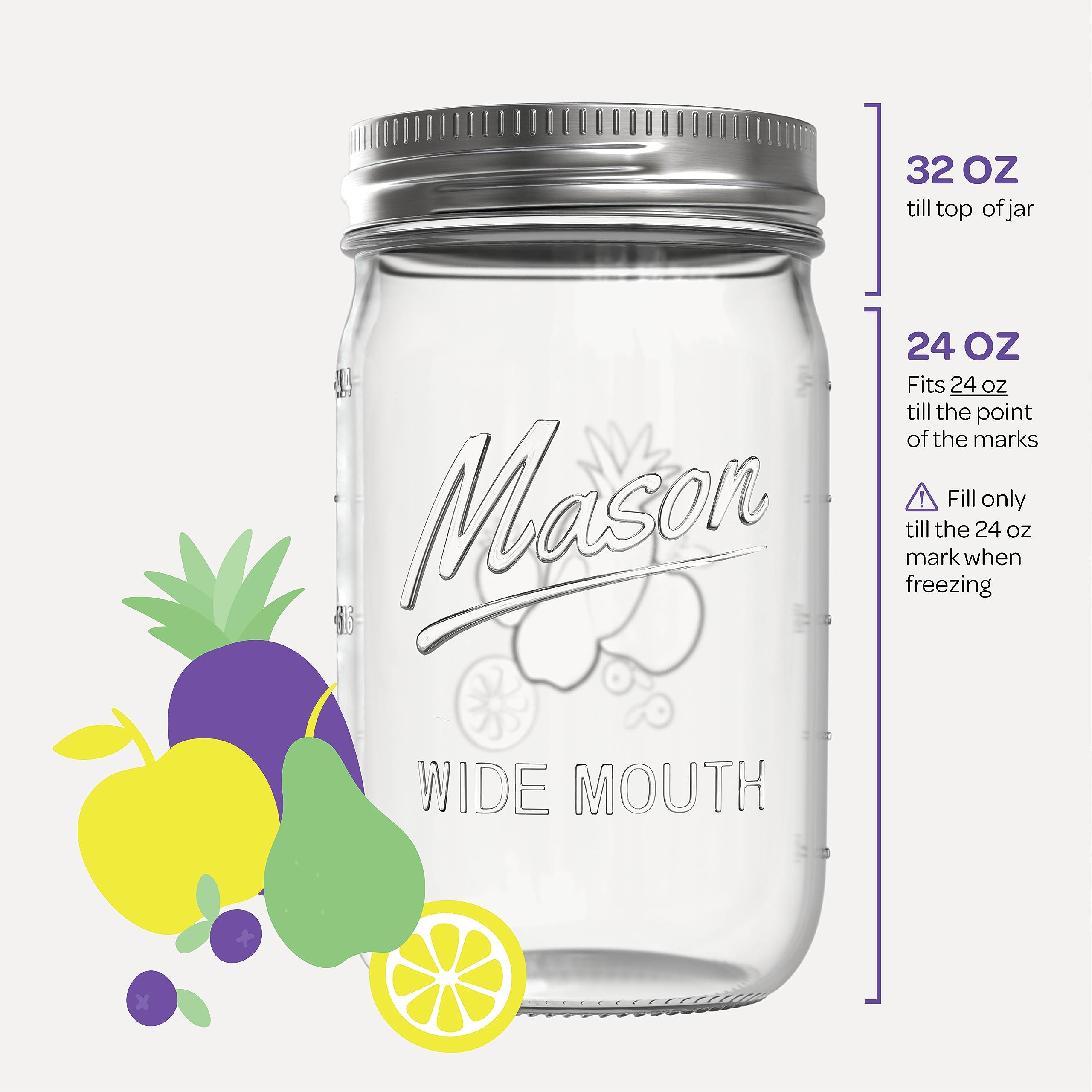 SEWANTA jar with wide mouth for quick loading and cleaning