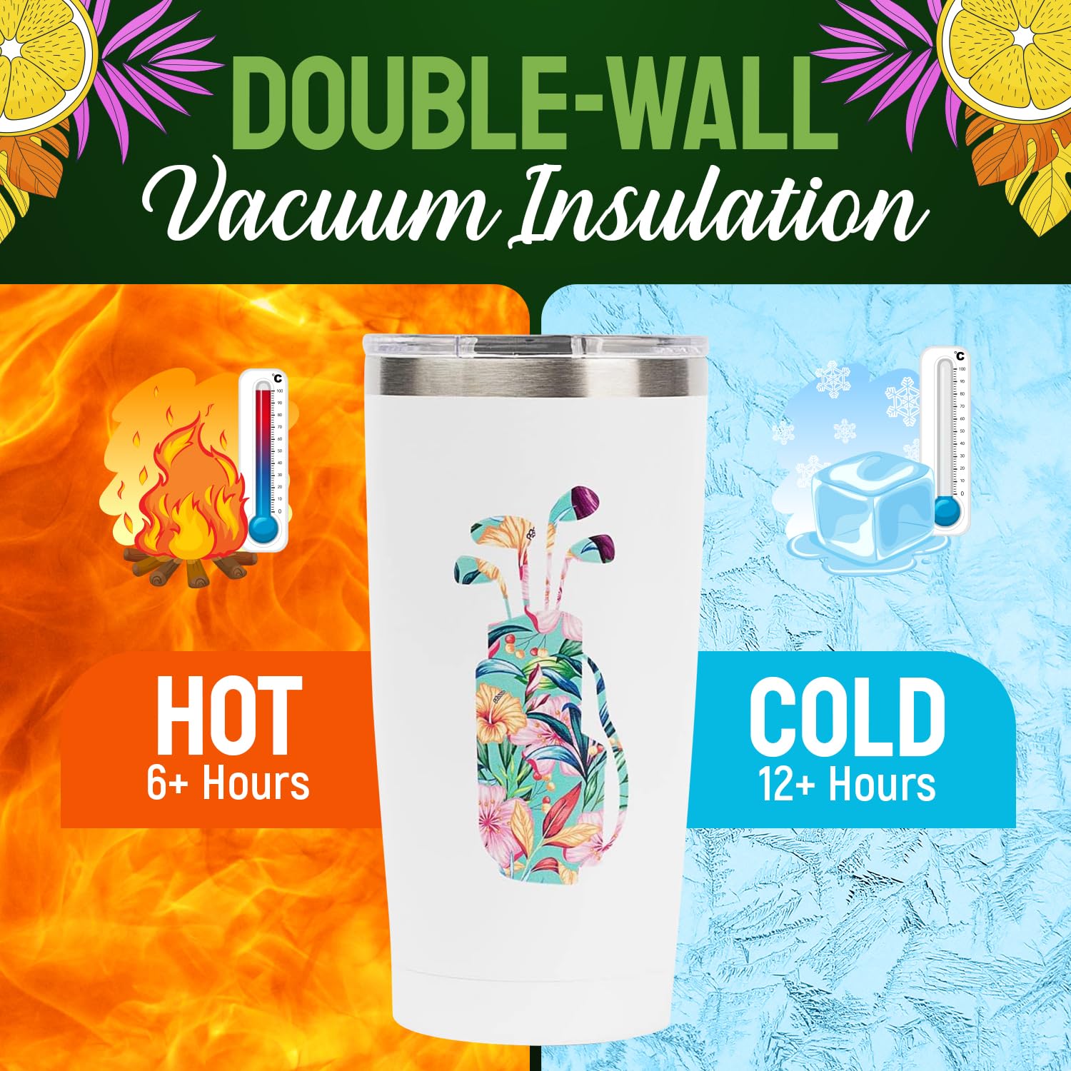 Seymour Butz stainless steel 20 oz tumbler is durable and rust-resistant