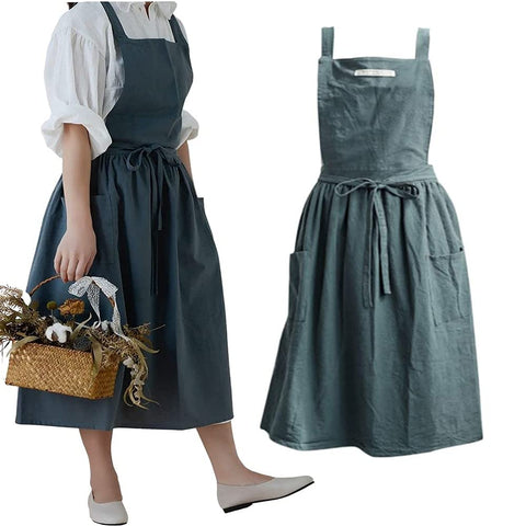 SF-ZXTINP apron front view highlighting full coverage and handy pockets