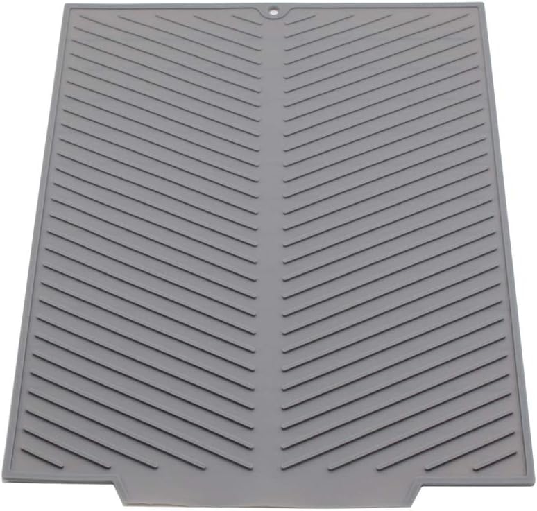SFBBCLOZ silicone dish drying mat, large 20x16, speeds counter drainage.